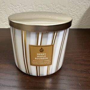 Bath and Body Works Merry Maple Bourbon candle